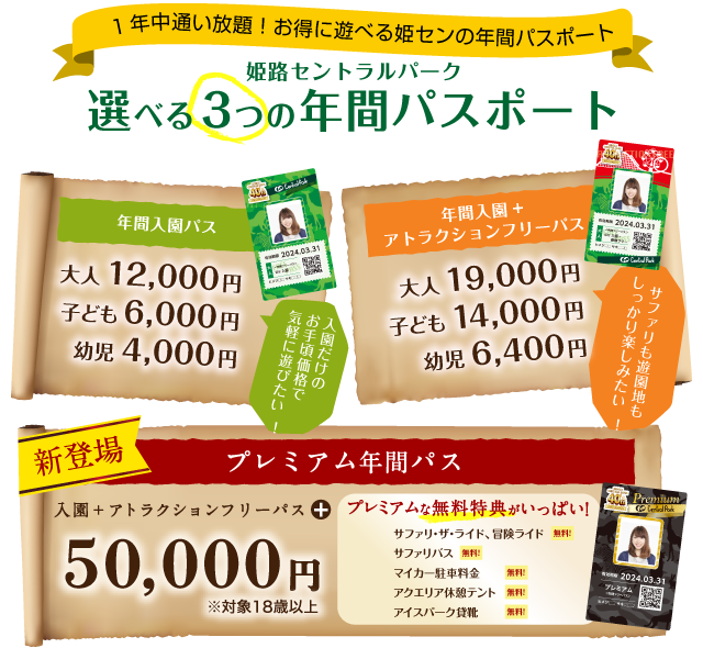 チケット姫路セントラルパーク入園券【大人6枚・小学生3枚】